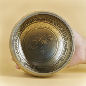 Bol Tibétain Diamètre 20 Avec Maillet Instrument Ethnique